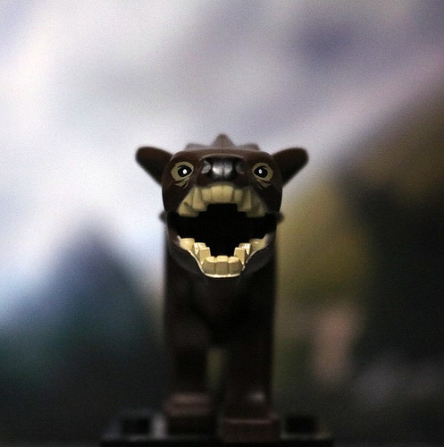 Lego the hobbit brown warg - hobbit:,