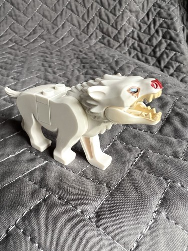 Lego white warg minifigure - lego,